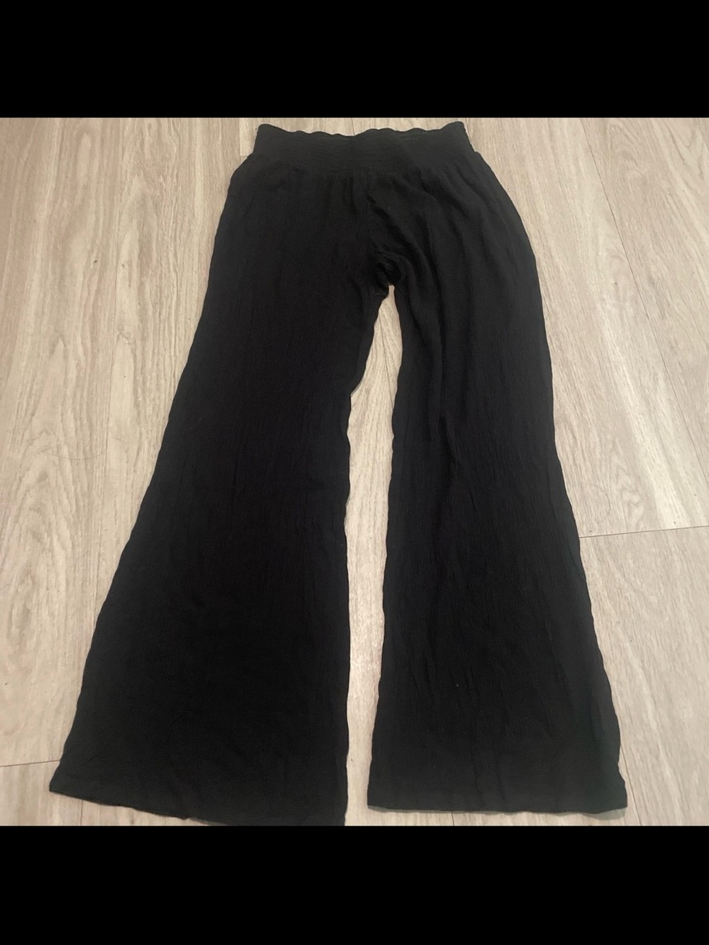 Joe B Black Wide-Leg Pants